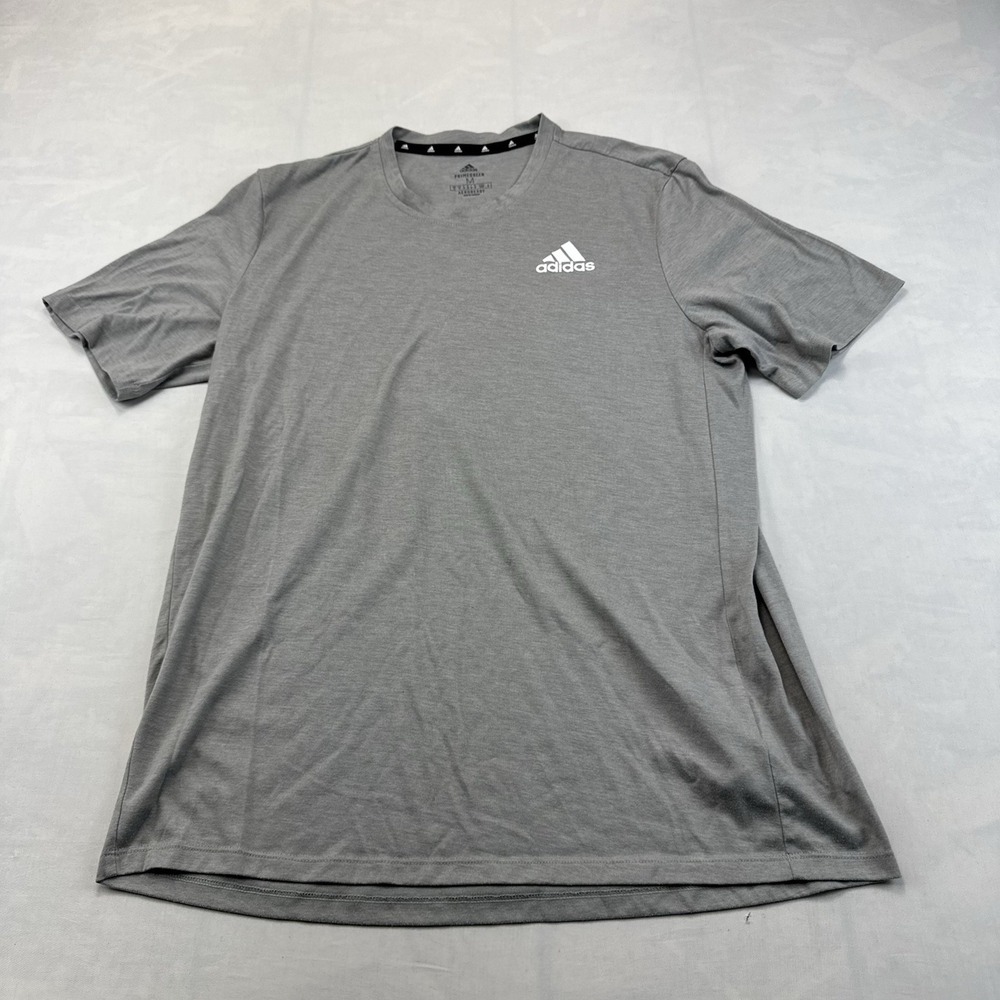 Adidas AEROREADY Mens M Grey Primegreen Moisture Wicking T-Shirt